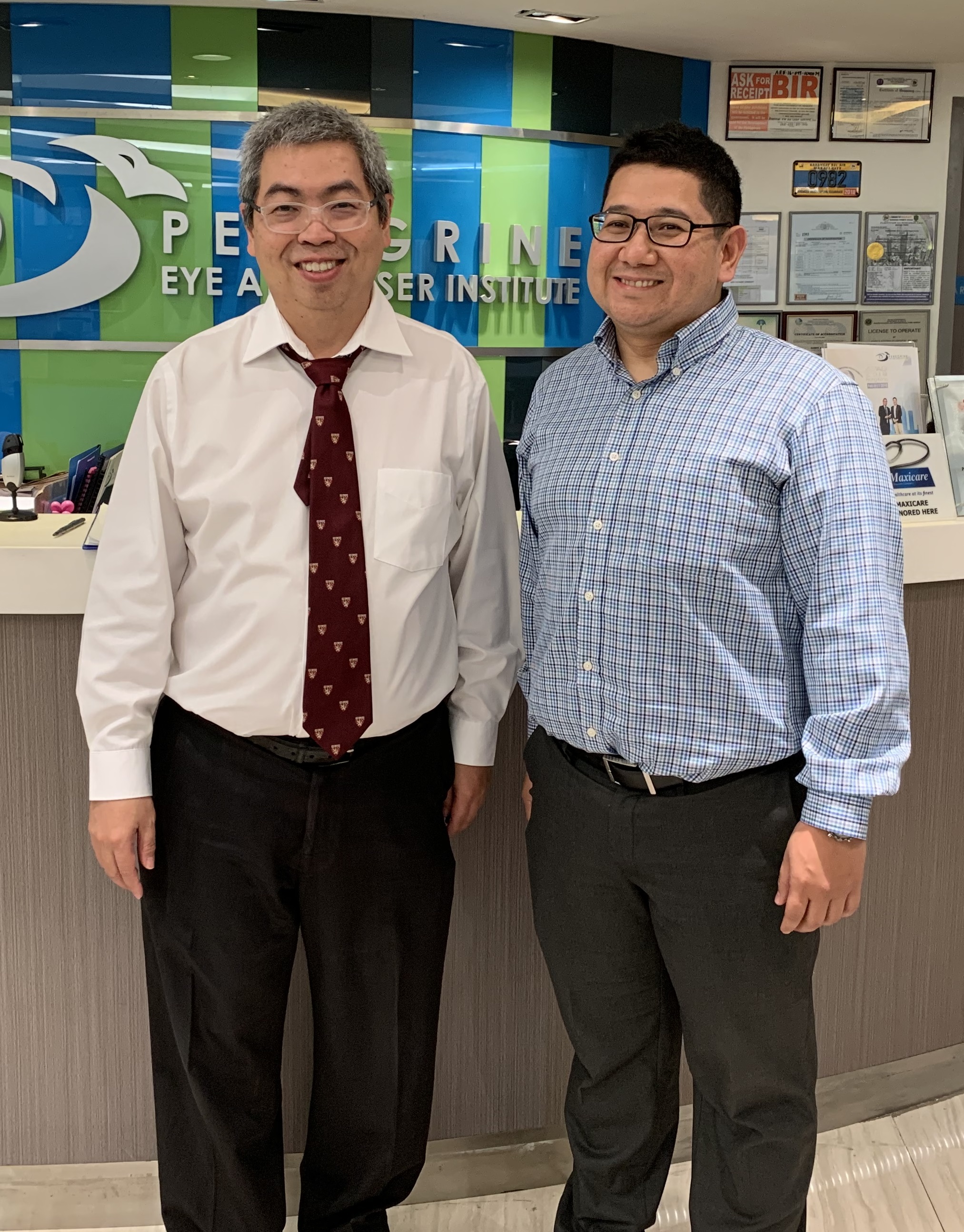 Dr. Nikko Ronquillo with Dr. Harvey Uy in the Philippines